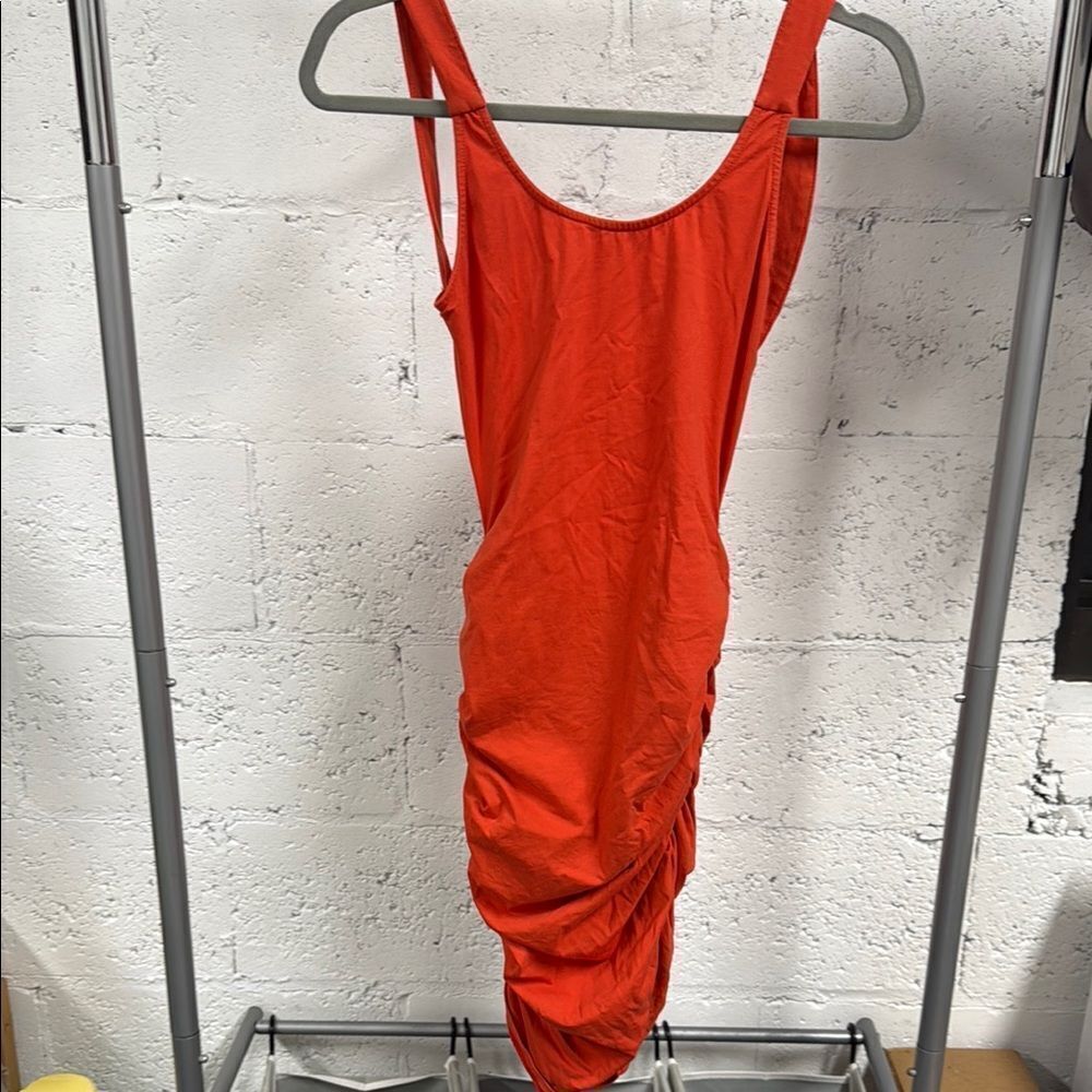 By the Way Red Bodycon Cocktail Dress - Open Back Tank Dress - Size X Small